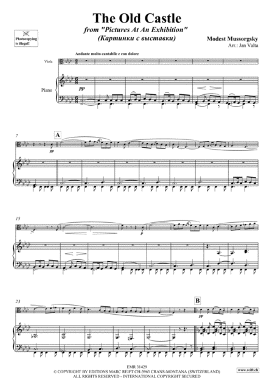 The Old Castle Viola scores gallery preview page 3