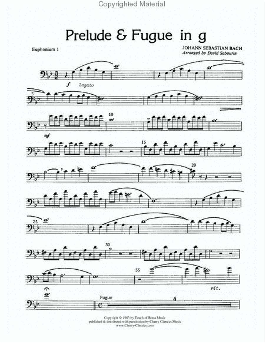Prelude & Fugue in G Minor image number null
