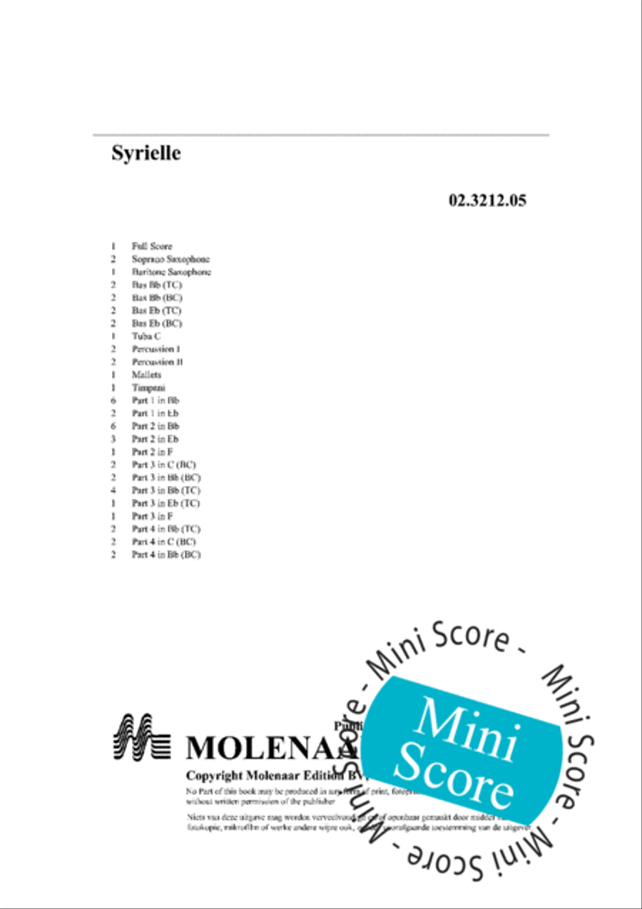 Syrielle Fanfare Band scores gallery preview page 4