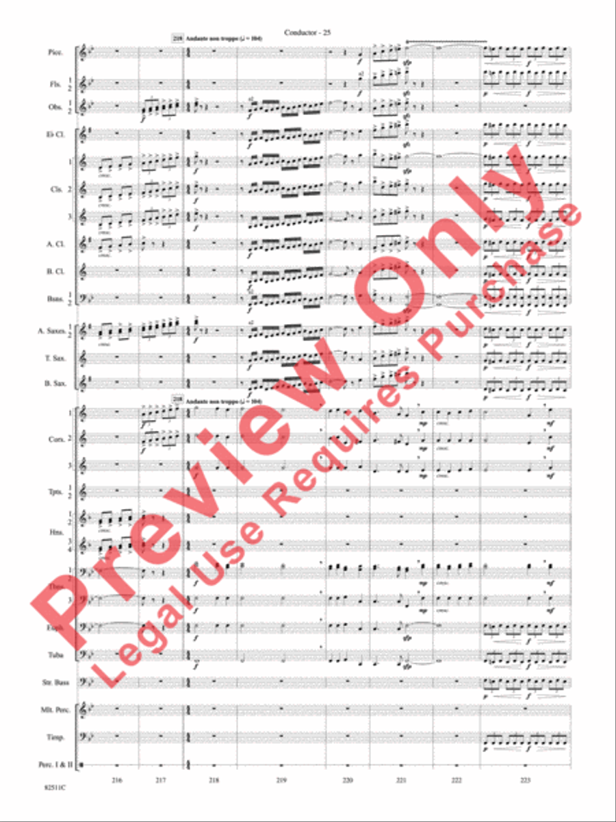 A Christmas Festival Concert Band scores gallery preview page 28