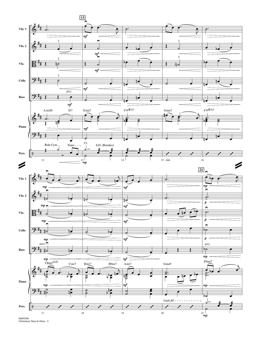 Christmas Time Is Here - Full Score Orchestra scores gallery preview page 3