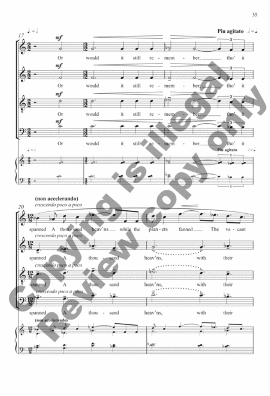 Selected Secular Choral Works of Julian Wachner 4-Part scores gallery preview page 43