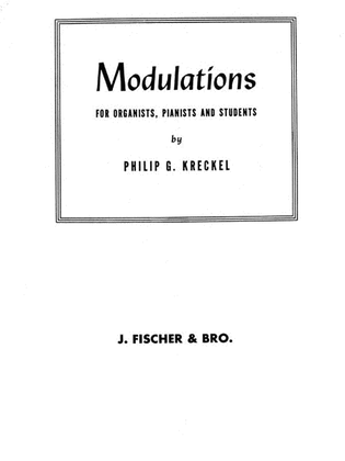 Book cover for Modulations for Organists, Pianists and Students