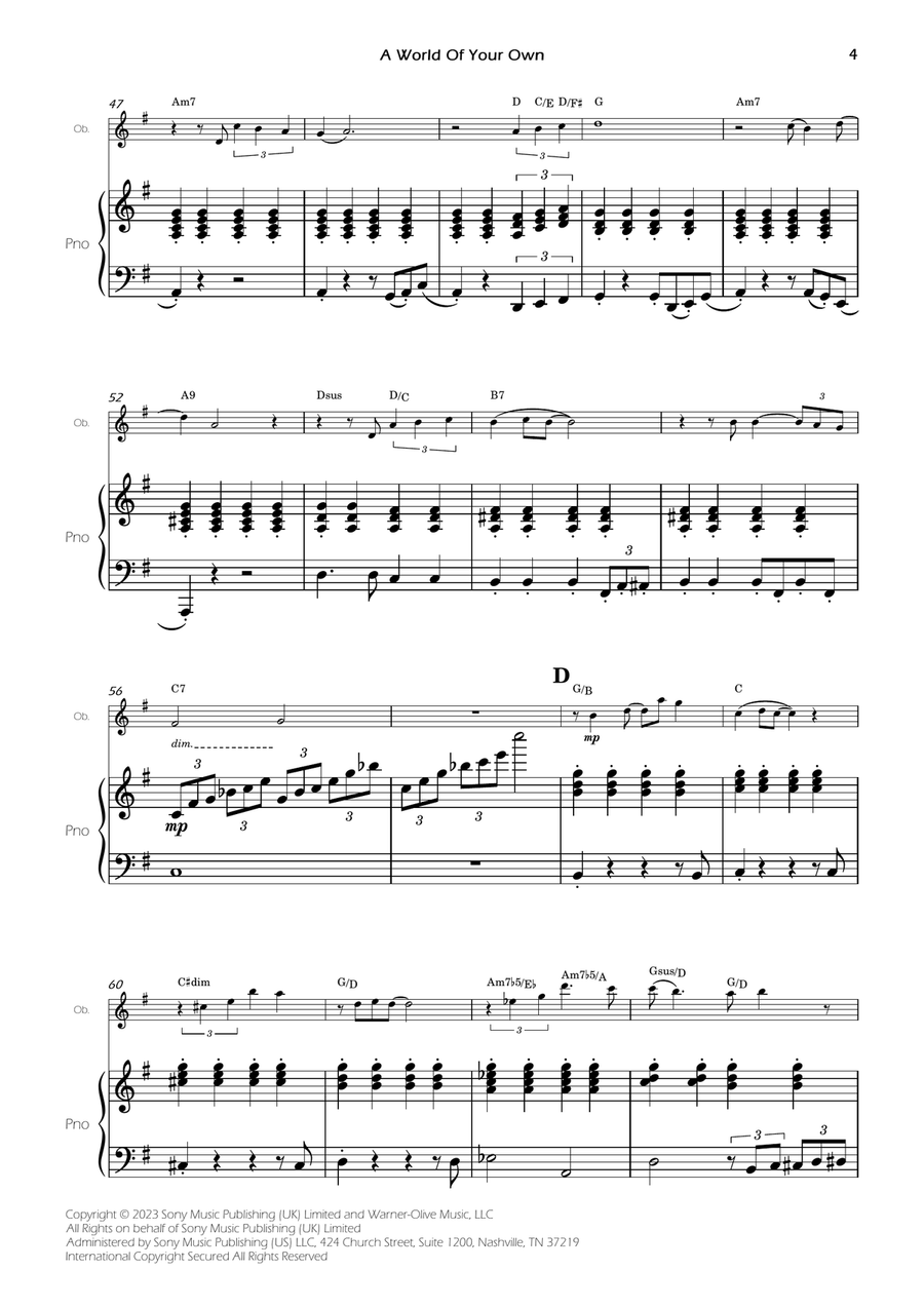 A World Of Your Own Piano scores gallery preview page 6