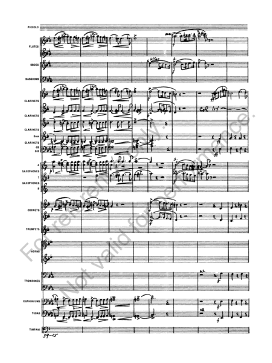Euryanthe Concert Band scores gallery preview page 17
