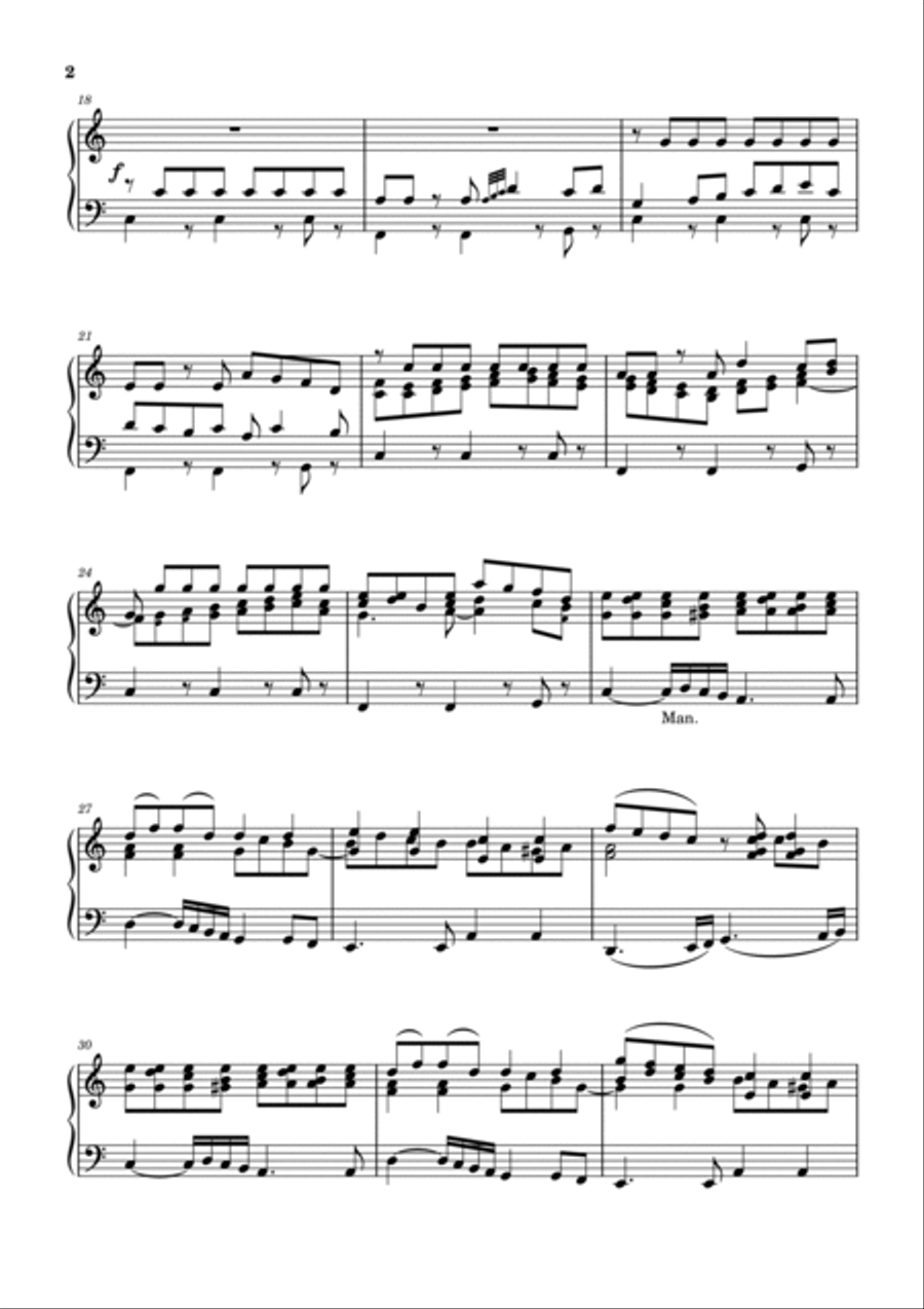 Allegro festivo in C Organ Solo scores gallery preview page 2