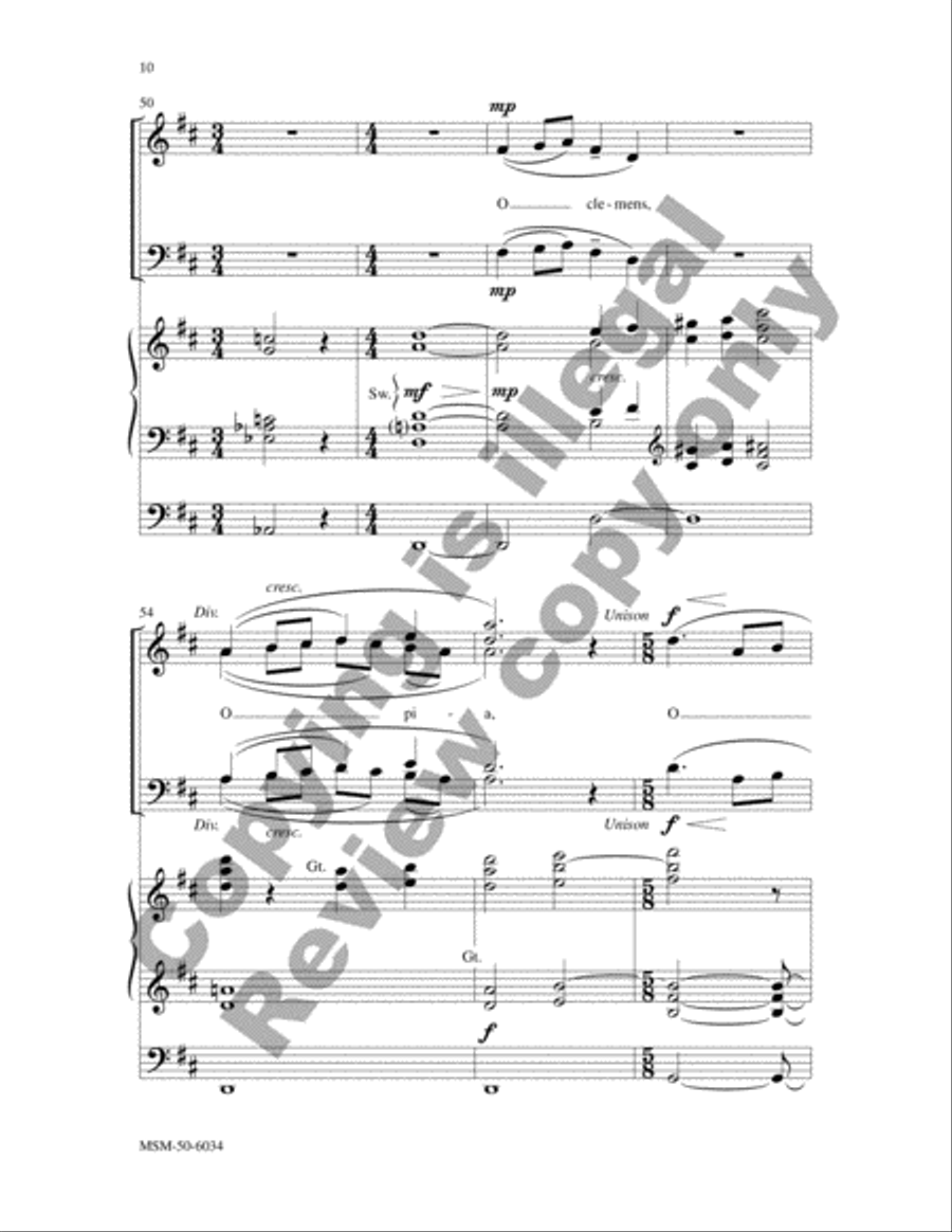 Salve Regina Unison Choir scores gallery preview page 10
