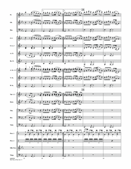 Best Day of My Life - Conductor Score (Full Score)