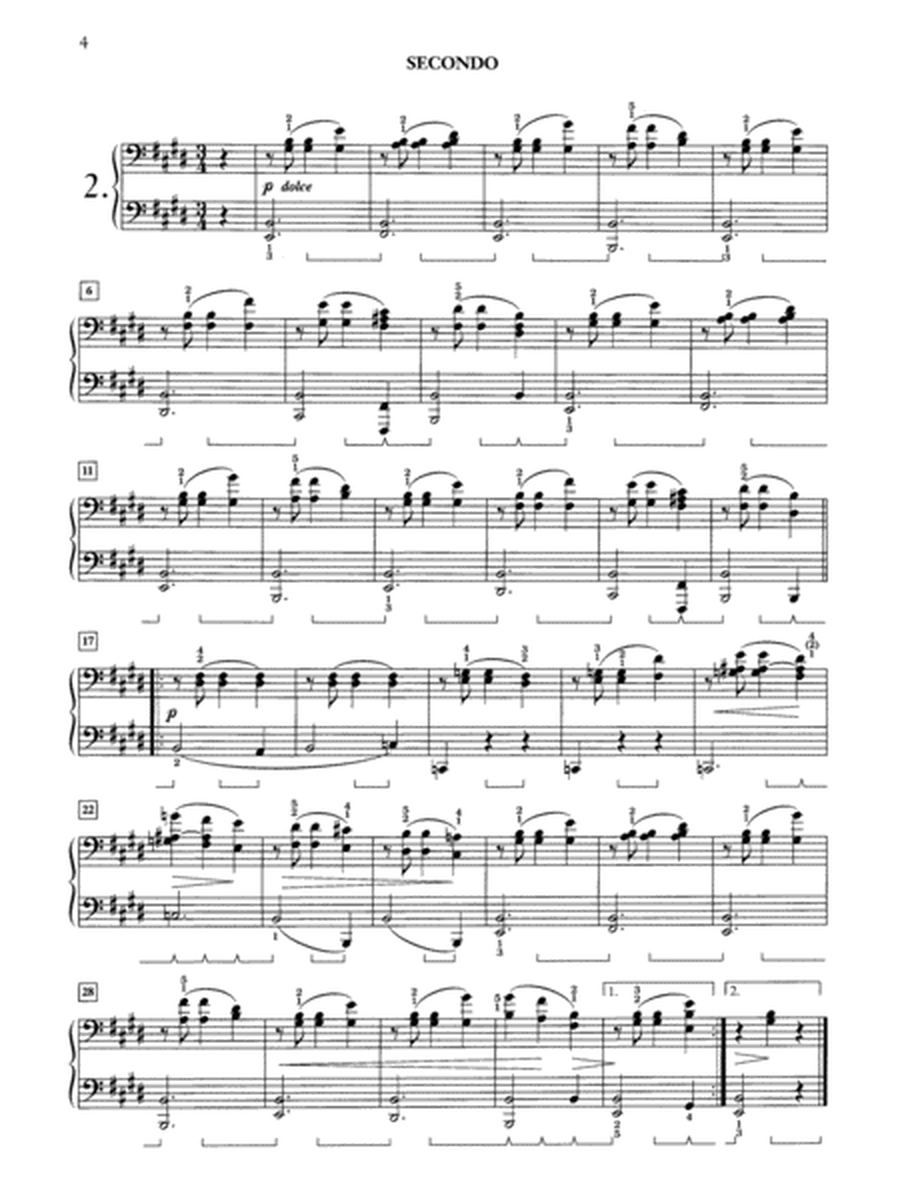 Brahms: Waltzes, Opus 39 - Piano Duet (1 Piano, 4 Hands)