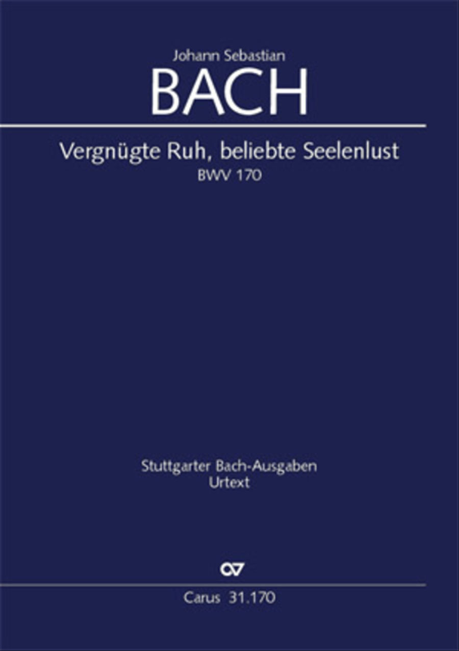 O blessed rest, o welcome heart's delight (Vergnugte Ruh, beliebte Seelenlust) Flute scores gallery preview page 1