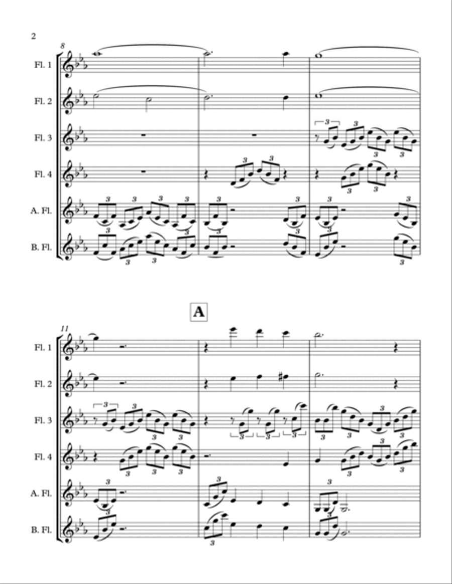 The Lord's Prayer Woodwind Ensemble scores gallery preview page 3