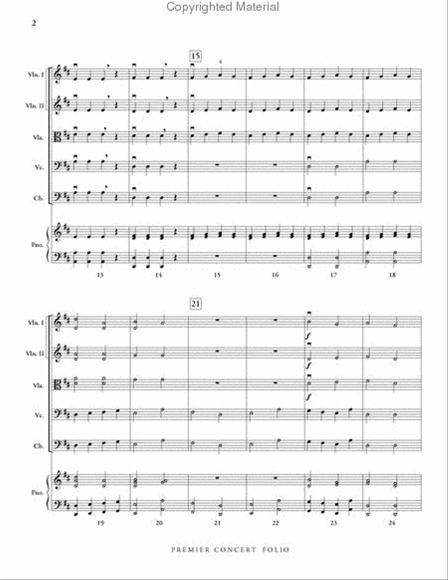 Premier Concert Folio, Vol. 1 String Orchestra scores gallery preview page 3