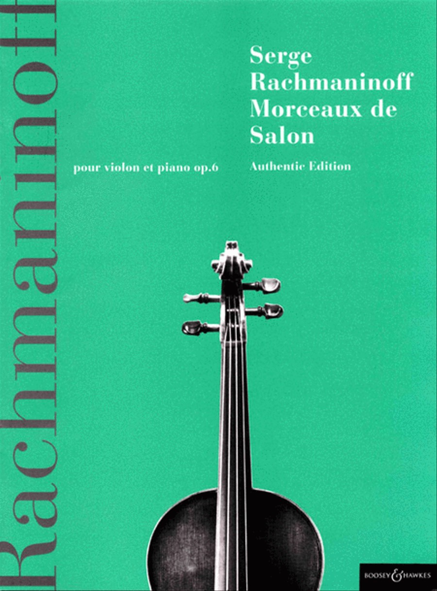 Morceaux de Salon, Op. 6 Morceaux de Salon, Op. 6 Violin Solo scores gallery preview page 1