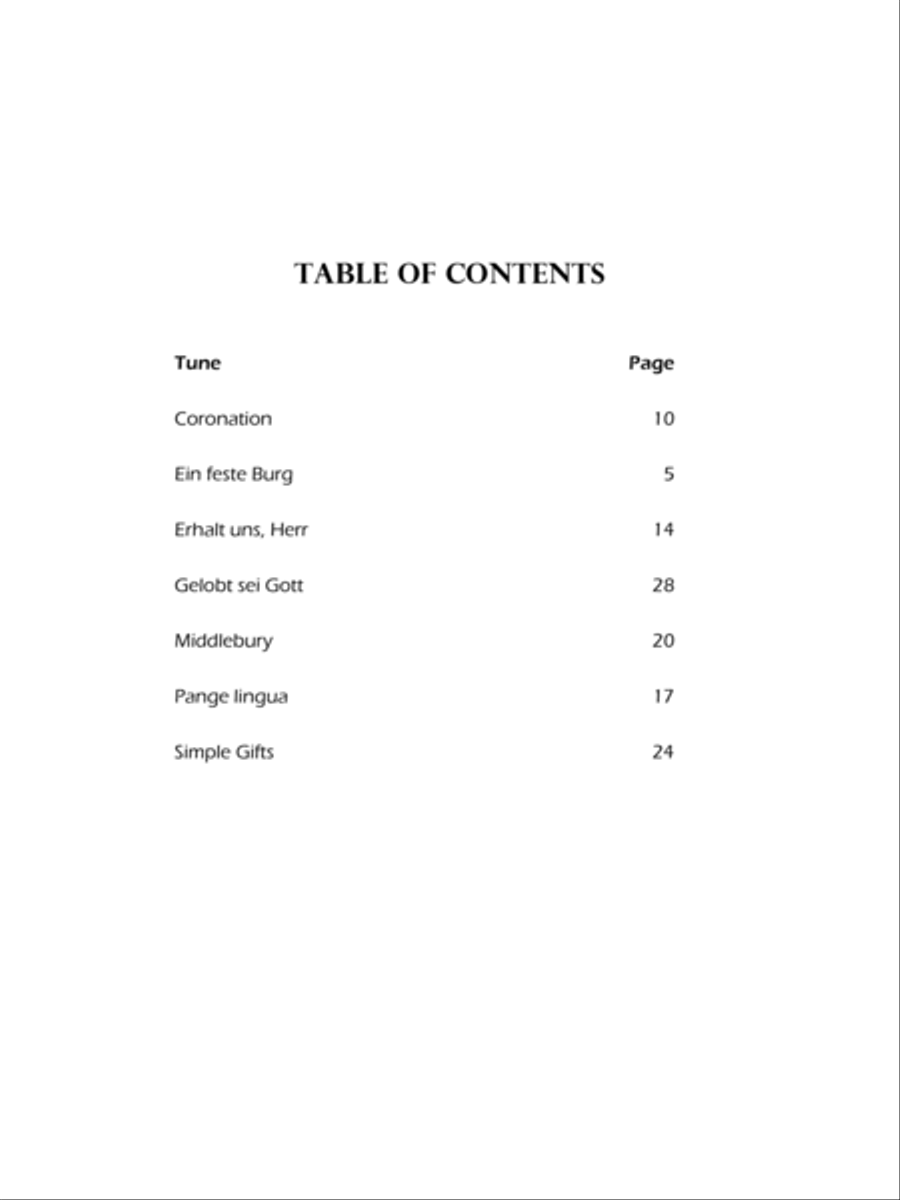A Mighty Fortress: Seven Hymn Preludes for Organ Organ Solo scores gallery preview page 2