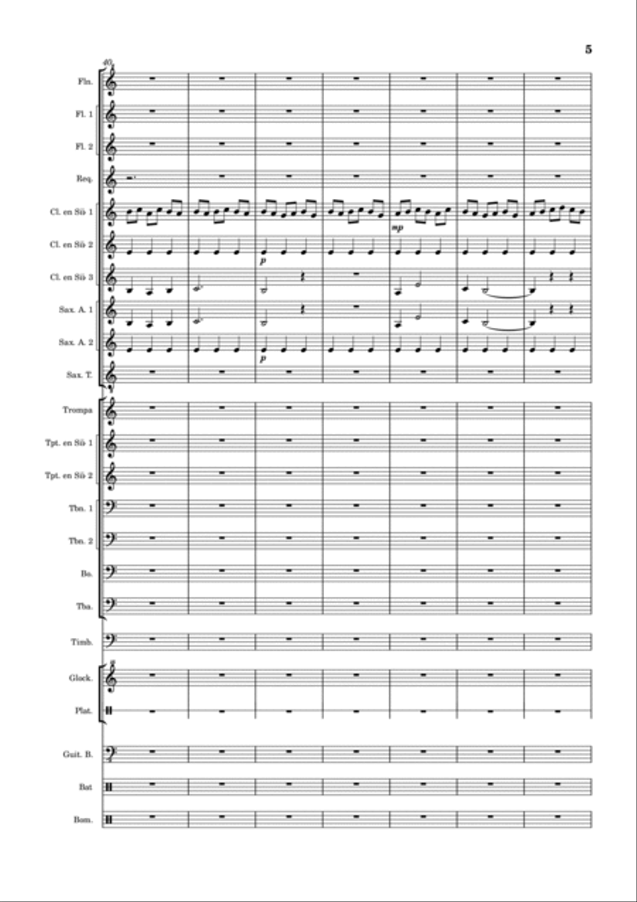 Interstellar Marching Band scores gallery preview page 5