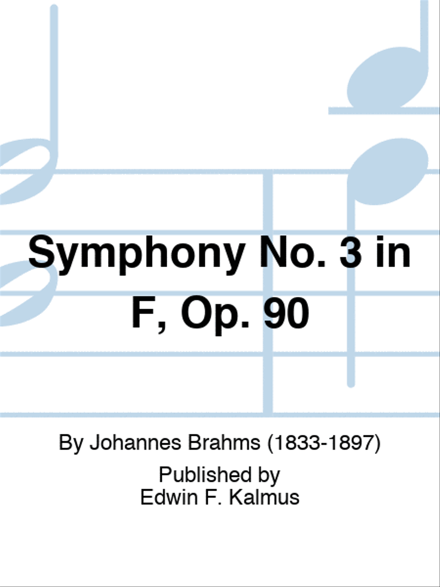 Book cover for Symphony No. 3 in F, Op. 90