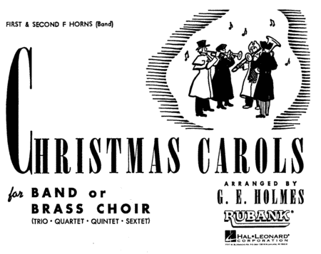 Christmas Carols For Band or Brass Choir - 1st and 1nd F Horns (Band) (Concert Band)