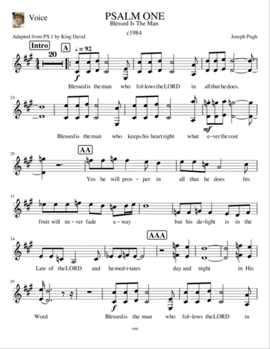 Psalm One Divisi scores gallery preview page 2