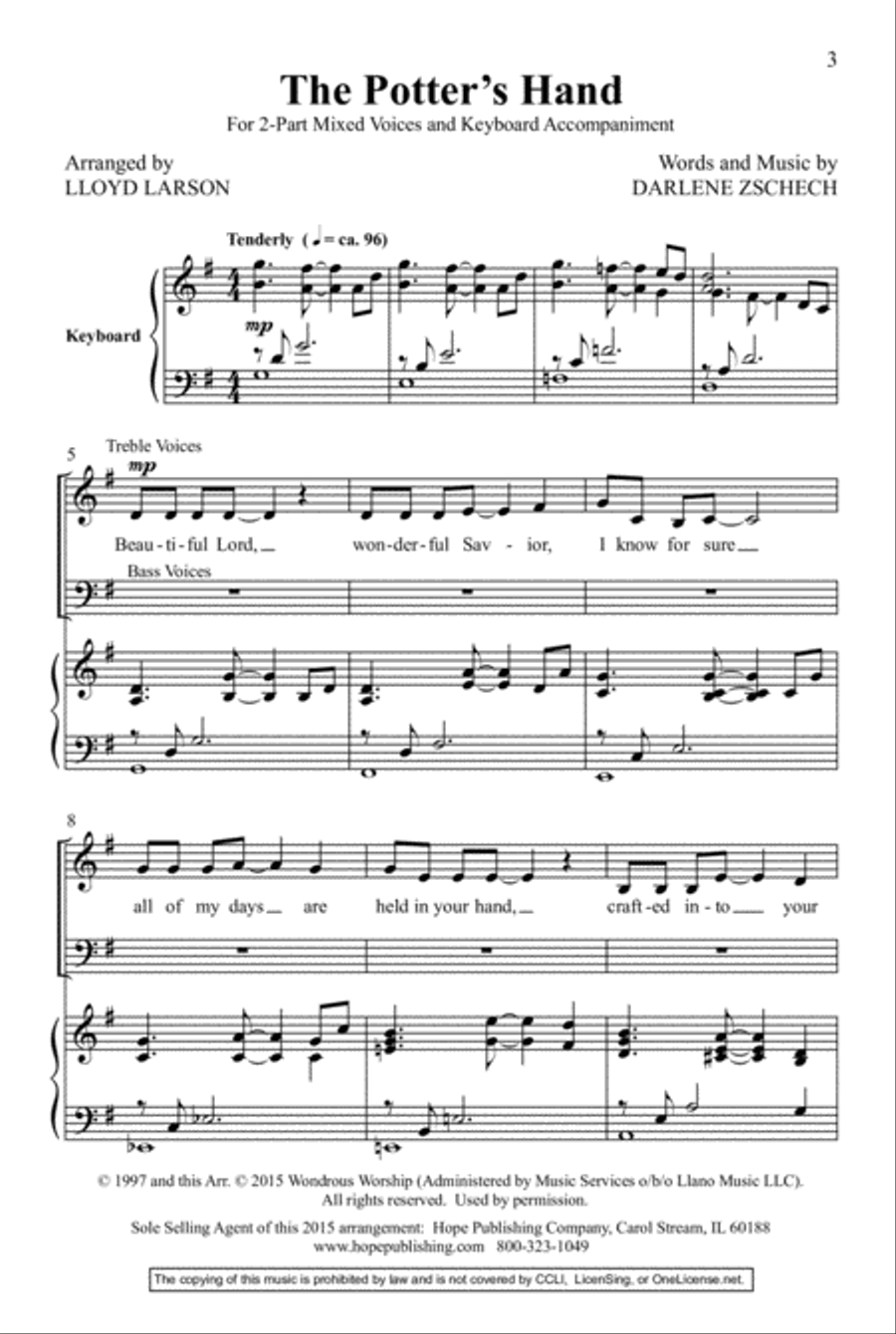 The Potter's Hand Choir scores gallery preview page 3