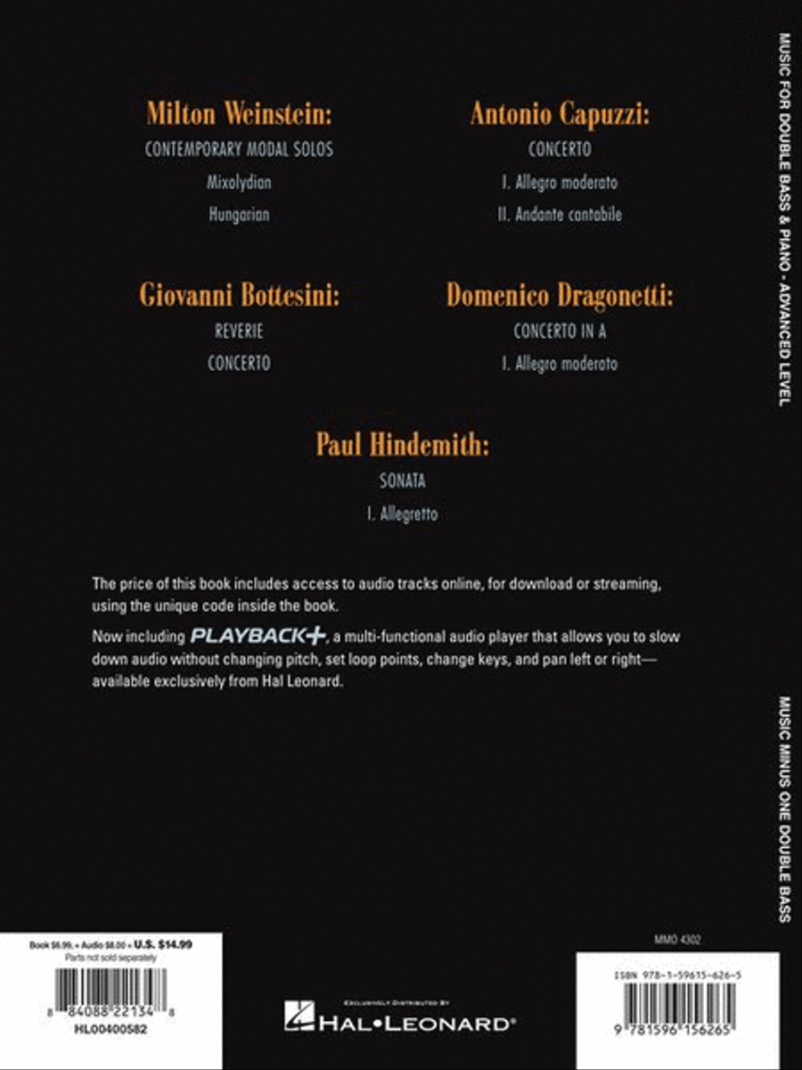 Music for Double Bass & Piano – Advanced Level Double Bass scores gallery preview page 7