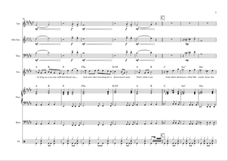Uptown Girl Uptown Girl Alto Saxophone scores gallery preview page 3