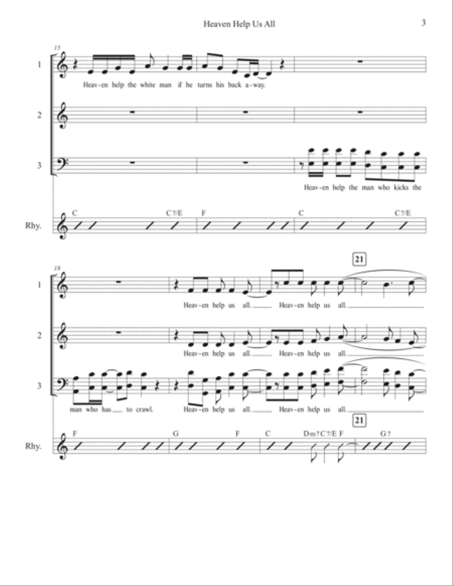 Heaven Help Us All 3-Part scores gallery preview page 3