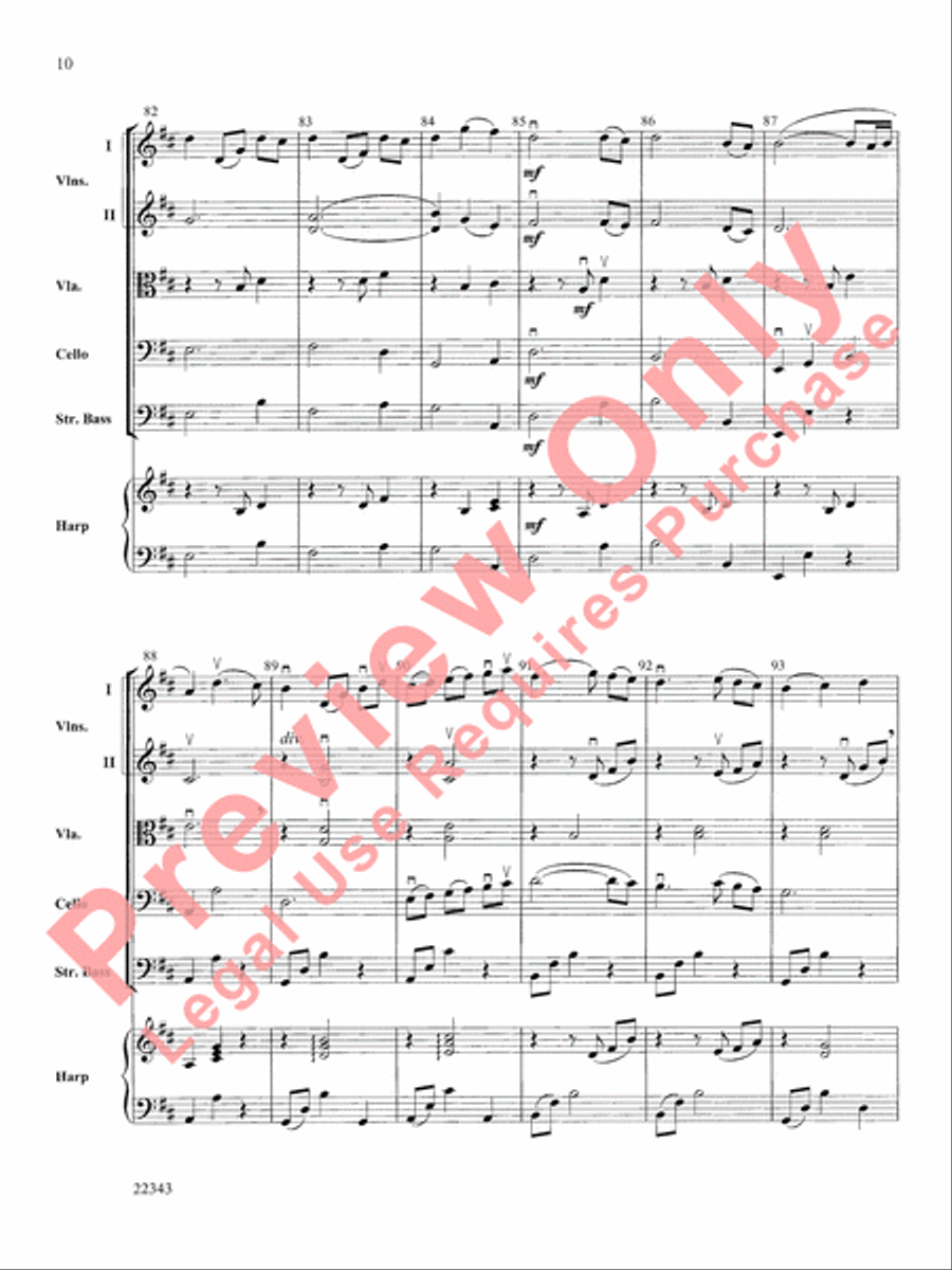 The Lovers' Waltz String Orchestra scores gallery preview page 11