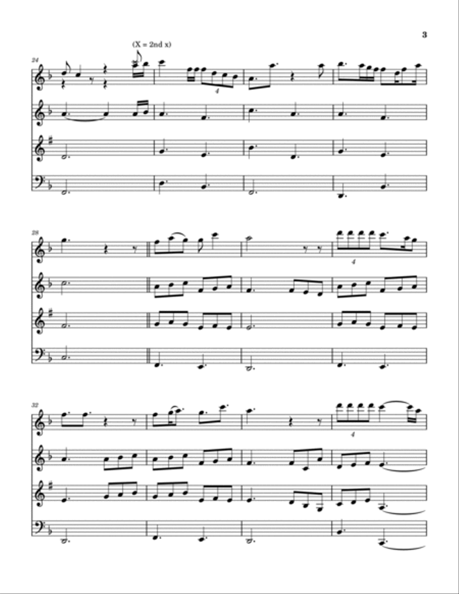 This Wish Woodwind Quartet scores gallery preview page 4
