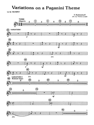 Variations on a Paganini Theme: 1st B-flat Trumpet