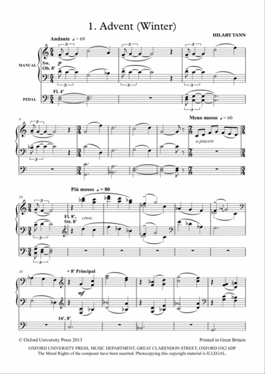 Embertides: Suite for Organ Organ Solo scores gallery preview page 2