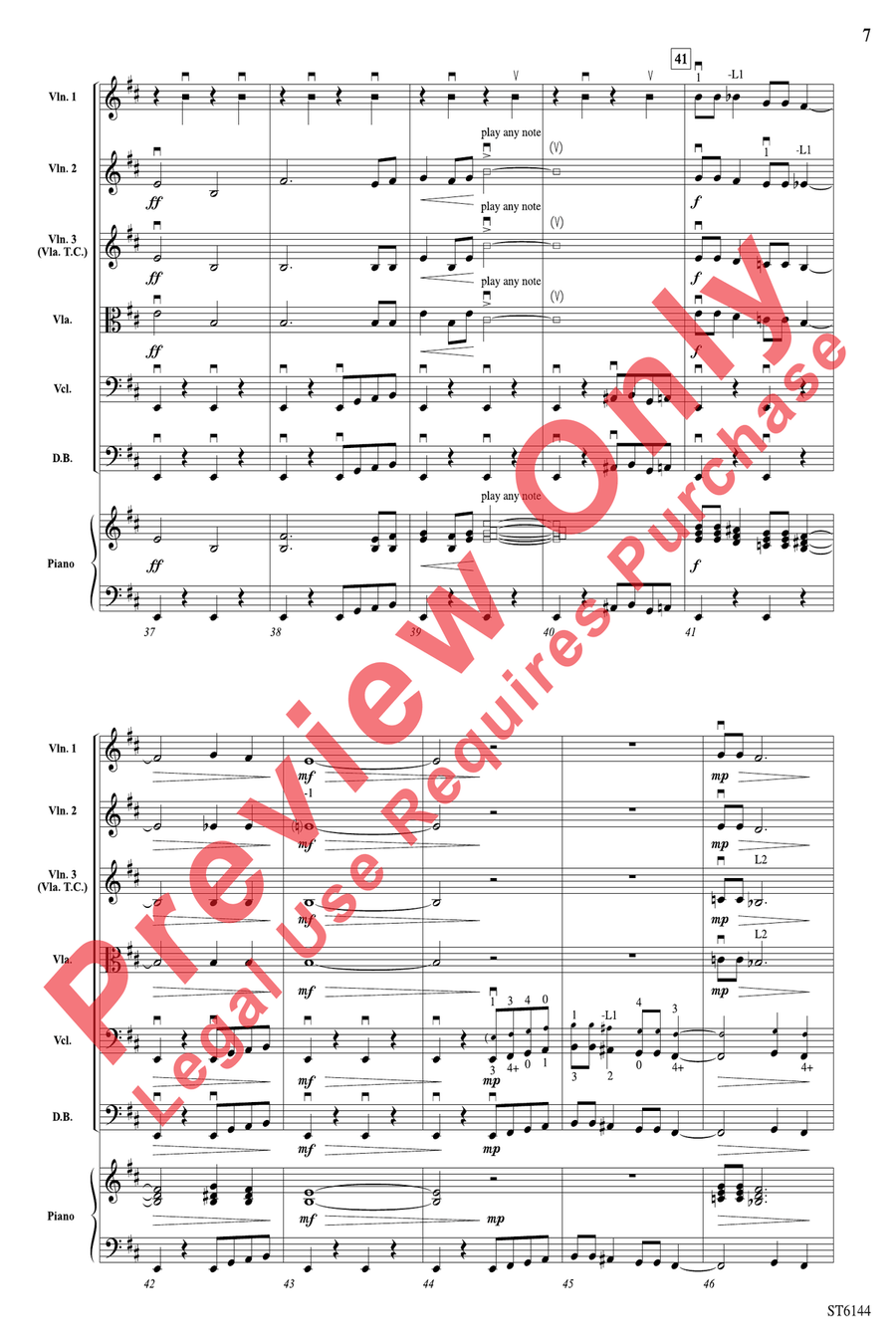 Creatures String Orchestra scores gallery preview page 7