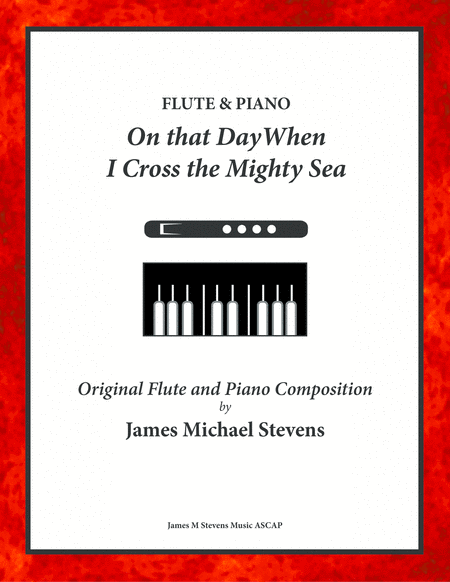 On that Day When I Cross the Mighty Sea - Flute & Piano image number null