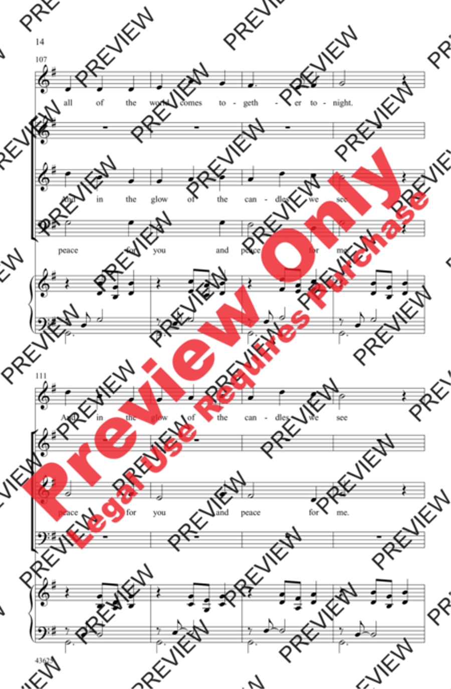 Candlelight Canon 3-Part scores gallery preview page 13