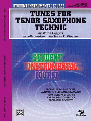 Book cover for Student Instrumental Course Tunes for Tenor Saxophone Technic