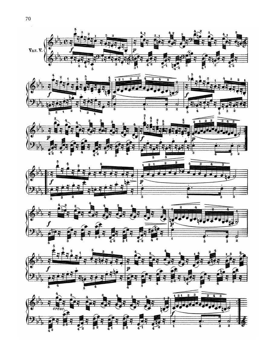 9 Variations On A March By Dressler, WoO 63 Piano Solo scores gallery preview page 5