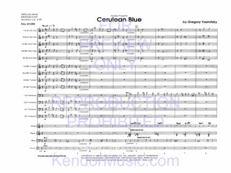 Cerulean Blue (Full Score)