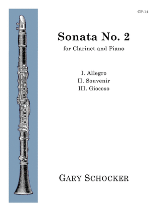 Book cover for Sonata No. 2 for Clarinet and Piano