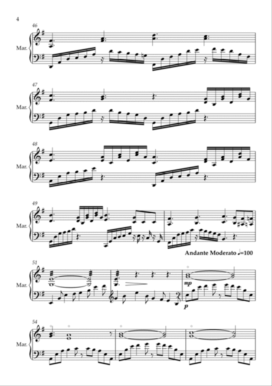 Étude variations Marimba scores gallery preview page 4