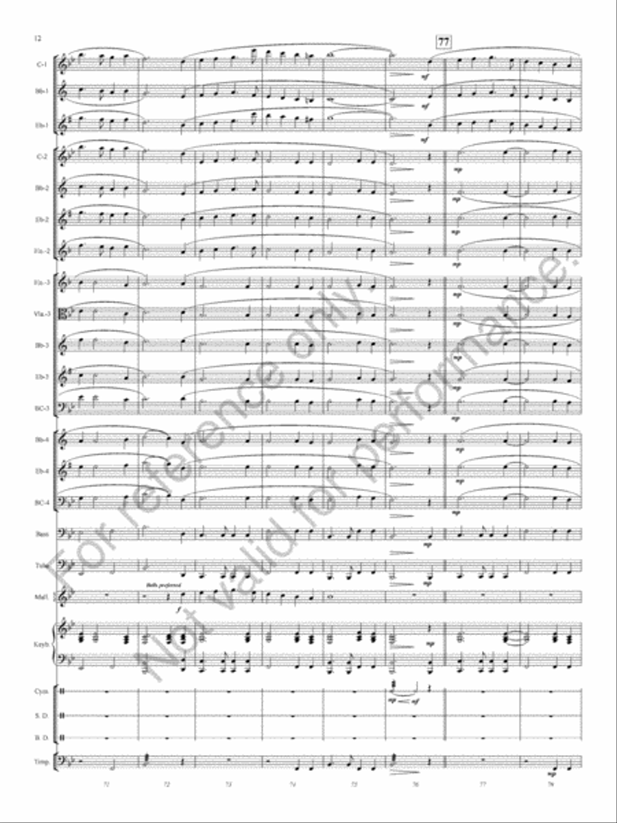 Ashland Park Concert Band scores gallery preview page 14