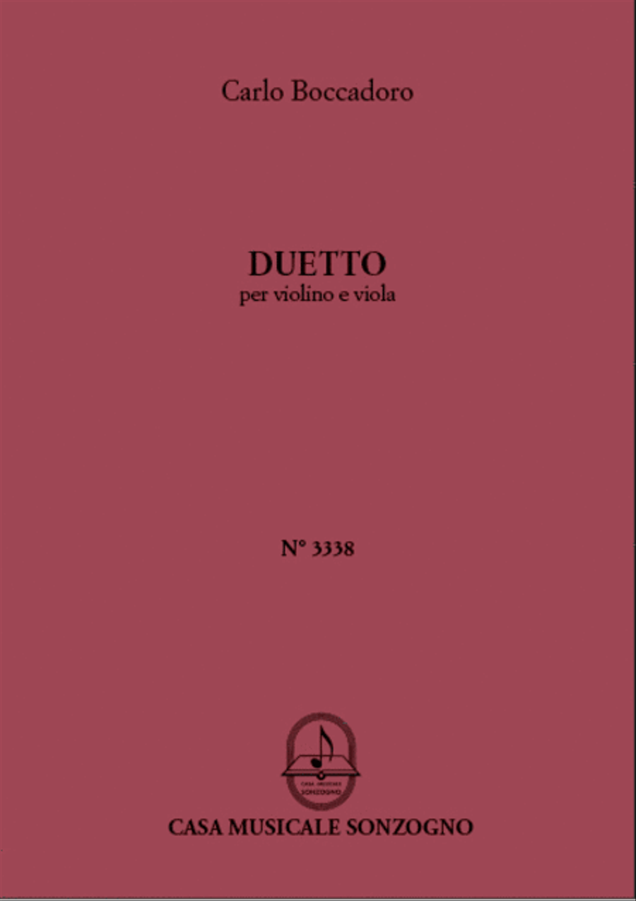 Duetto, per Violino e Viola String Duet scores gallery preview page 1