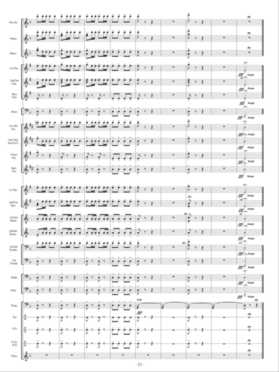 Festive Dance from Faust by Charles Francois Gounod Concert Band - Sheet Music page 20