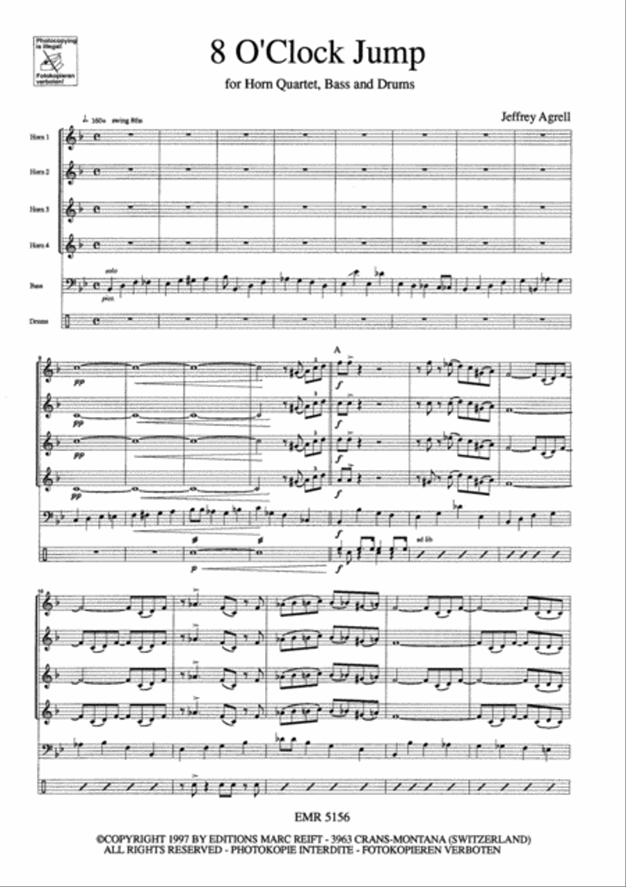 8 O'Clock Jump 8 O'Clock Jump Double Bass scores gallery preview page 3