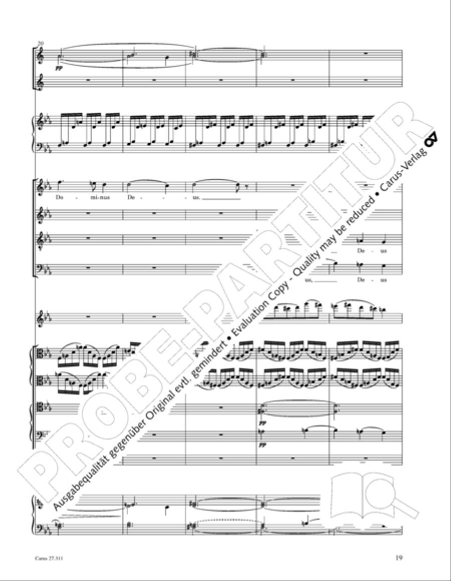 Requiem - church version (Requiem. Fassung mit kleinem Orchester) 4-Part scores gallery preview page 35