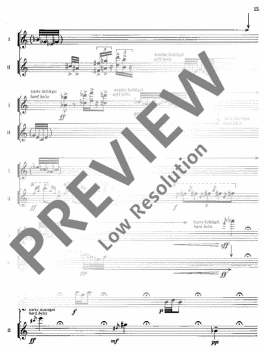 Katalog II Percussion scores gallery preview page 16