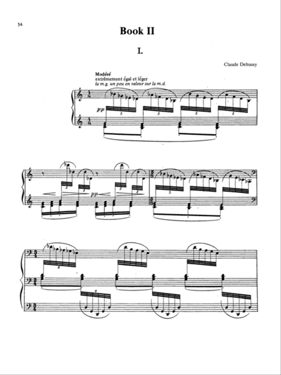 Debussy: Prelude - Book II, No. 1 Piano Solo scores gallery preview page 1