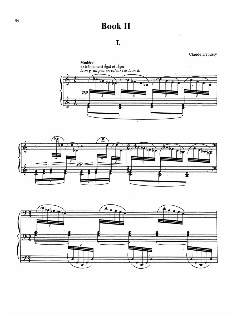 Debussy: Prelude - Book II, No. 1