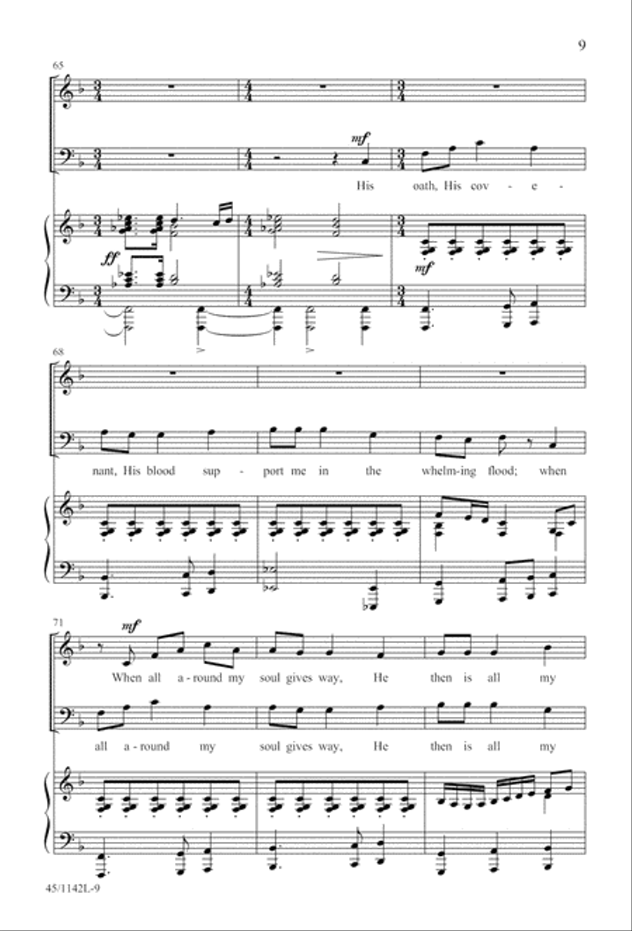 The Church's One Foundation 4-Part scores gallery preview page 11