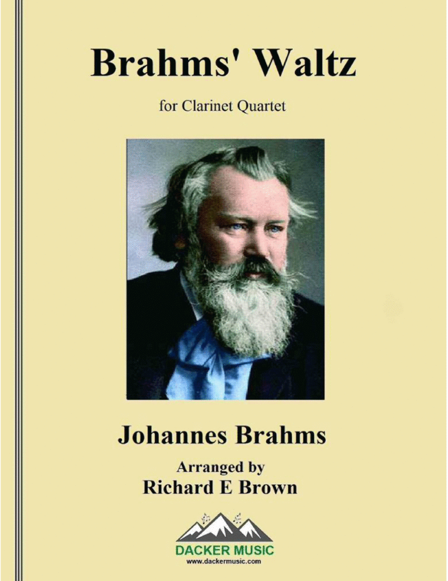 Brahms' Waltz - Clarinet Quartet Clarinet Quartet scores gallery preview page 1