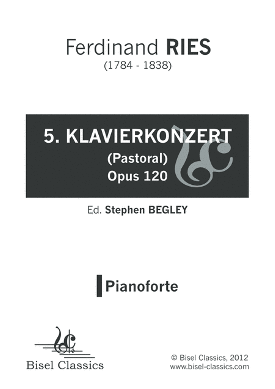 5. Klavierkonzert (Pastoral), Opus 120, Piano Part