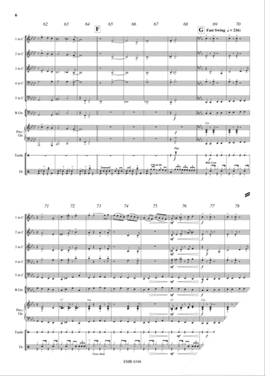 King's Blues March Concert Band scores gallery preview page 7